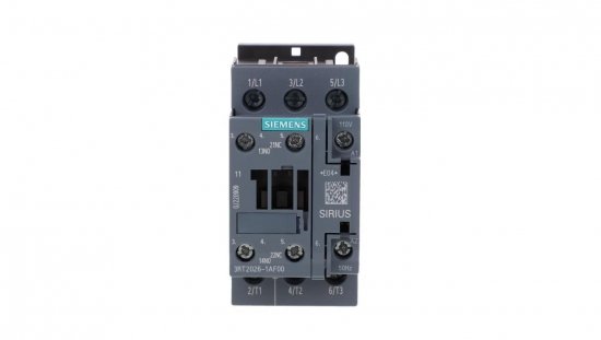 Stycznik mocy 25A 3P 110V AC 1Z 1R S0 3RT2026-1AF00