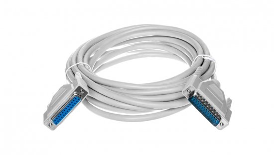 Kabel przedłużający LPT 1:1 Typ DSUB25/DSUB25, M/Ż beżowy 5m AK-610201-050-E