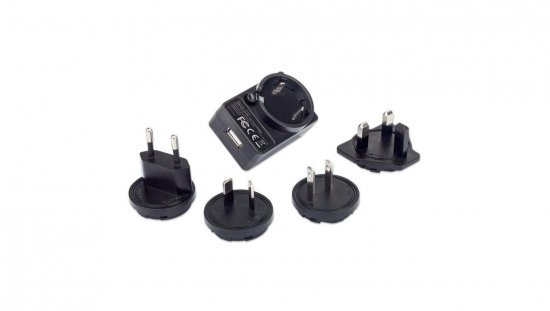Ładowarka USB 5V 1A z przejściówkami na gniazda EU/UK/US/Australia 102155