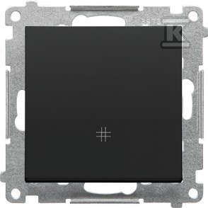 Łącznik krzyżowy (moduł) 10 AX, 250 V~, szybkozłącza: Czarny mat, SIMON55 .01/149 TW7