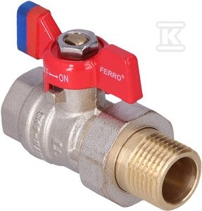 KUREK KUL.MOT.DN15 1/2  GW/ŚR,F-COMFORT