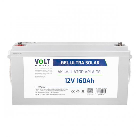 Akumulator GEL VPRO SOLAR 12V 160Ah PREMIUM