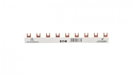 Szyna łączeniowa 1P 63A 10mm2 widełkowa (9 mod.+HI) EVG-1PHAS/9MODUL/HI 215656