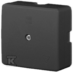 Puszka natynkowa teleleoniczna 60x60x30 IP41, bez wkładu, czarny 0236-02