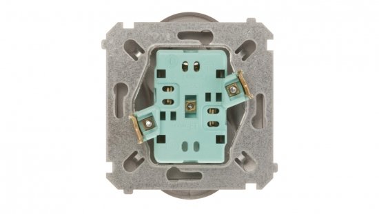 Simon Basic Gniazdo podwójne z/u 16A IP20 stal inox BMGZ2M.01/21