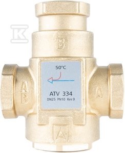 ZAWÓR TEMP.ATV 334,DN25,RP1 ,KVS9,50 C