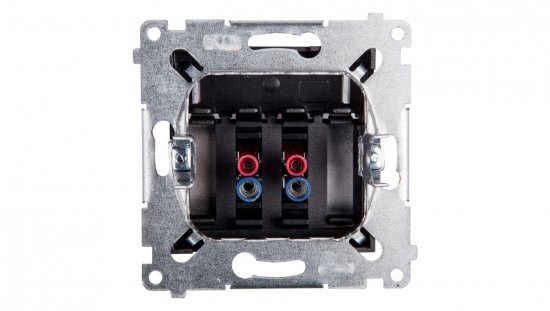 Simon 54 Gniazdo głośnikowe podwójne antracyt DGL32.01/48