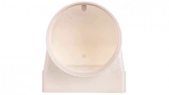 Kolano pionowe łącznikowe PS 122x60mm fi 100mm białe 430