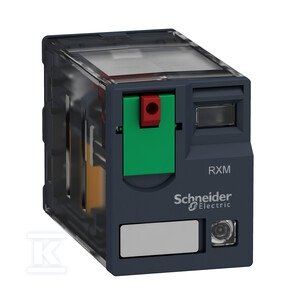 Przekaźnik pomocniczy wtykowy miniaturowy 6A, 230VAC,LED, 4 styki przełączne RXM4AB2P7