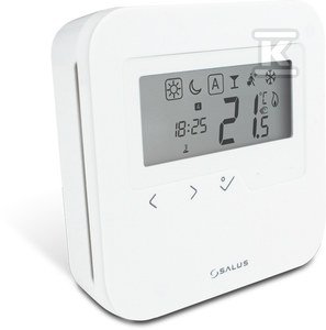 Regulator temperatury przewodowy SALUS HTRP23050 programowalny tygodniowy natynkowy, biały 230V, z wyświetlaczem