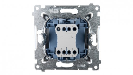 Simon 54 Łącznik świecznikowy, szybkozłącza, srebrny mat DW5.01/43