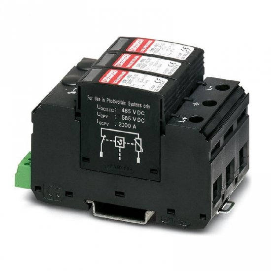 Ogranicznik przep. PHOENIX CONTACT, 1000V DC Typ 1+2, OCHRONA T1/T2 PV VAL-MS-T1/T2 1000 DC-PC/2+V FM