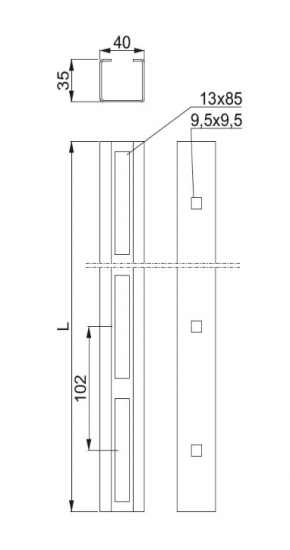 Ceownik wzmocniony CWP40H35/2,2MC 620412