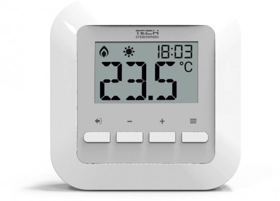 Przewodowy  dwustanowy regulator pokojowy biały ST-295v3 Tech sterowniki