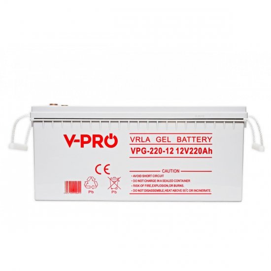 Akumulator GEL VPRO SOLAR 12V 220Ah PREMIUM