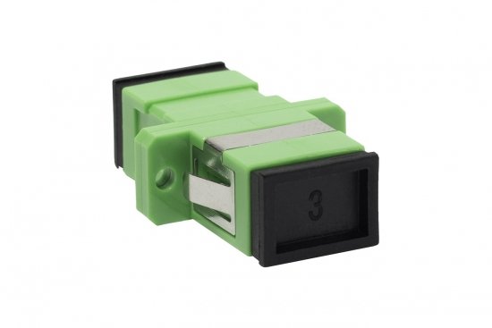 Adapter SC APC SM simplex zielony EM/ADSCAPCSMSX