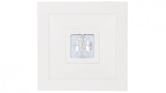 Oprawa awaryjna LOVATO N LED 1W (opt. koryt.) 1h jednozadaniowa biała ECO LED LVNC/1W/E/1/SE