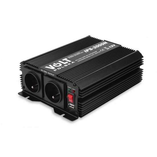 Przetwornica napięcia IPS 2000 N 12/230V (1000/2000W) + USB