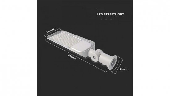 Oprawa Uliczna LED 50W 5740lm 4000K Diody SAMSUNG IP65 Szara 5 Lat Gwarancji Regulowany uchwyt 2120424