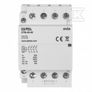 Stycznik modułowy instalacyjny 40A, 4xNO, 230V AC STM-40-40 EXT10000296