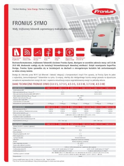 Inwerter FRONIUS SYMO  5.0-3-M LIGHT