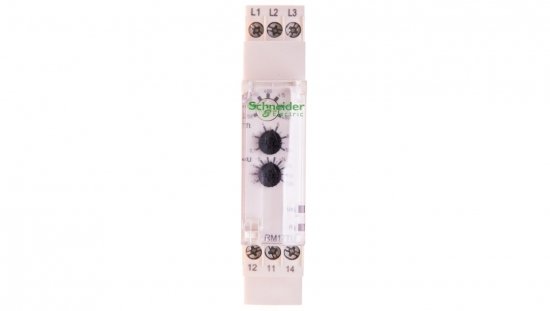 Przekaźnik kolejności, zaniku faz i obniżenia napięcia 1P 5A 0,1-10sek 183-528V AC RM17TU00