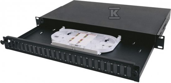 Panel 19 1U 24xSC dx, 1x kaseta SC-FL-01 P1-T240000-NEW