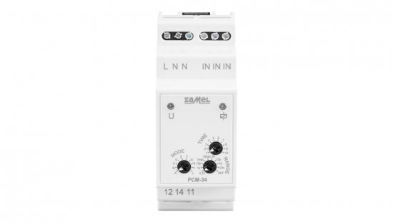 Przekaźnik czasowy przełączany w zerze wielofunkcyjny 230V AC PCM-34 EXT10000308