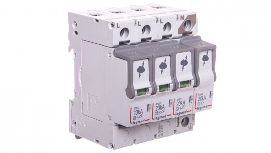 Ogranicznik przepięć C Typ 2 3P+N 20kA 1,2kV ON 300 TT/TNS 412227