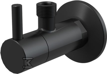 ZAWÓR KĄTOWY FILTR 1/2×3/8  CZARNY-MA