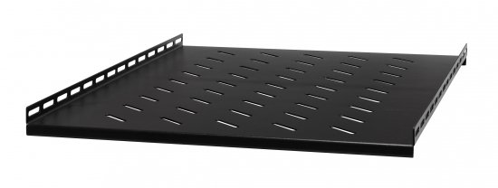 Półka do szaf stojących czarnych EmiterNet o gł.1000 mm, wym.465x700mm (szer.x wys.), blacha 2.0mm, RAL9004 (czarny)