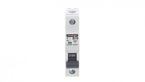 Wyłącznik nadprądowy 1P B 16A 4,5kA AC SCHELINGER A02-G7-1P-B16