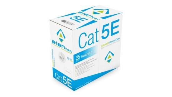 Kabel teleinformatyczny F/UTP kat.5e PVC Eca szary ALANTEC /305m/