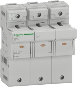 Podstawa bezpiecznikowa, Acti9 SBI, 3P, 125A, rozmiar wkładki 22 x 58 mm, SBI-125-3