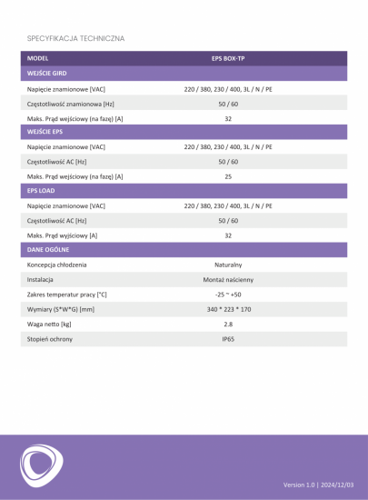Akcesorium FoxESS EPS BOX