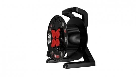 Przedłużacz bębnowy EXTREME LINE 4 gniazda z/u IP44 16A H07BQ-F 3x1,5 20m czarny W-100080