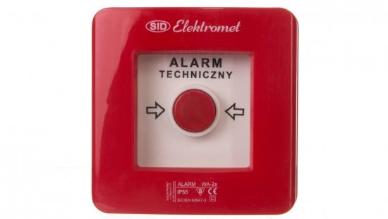 Wyłącznik alarmowy 2Z 12A /ALARM TECHNICZNY/ IP55 WA-2s 921403