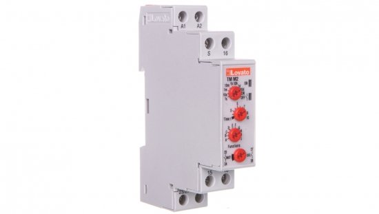 Przekaźnik czasowy 1Z 1P zwłoczny 0,1s-10dni 8A 12-240V AC/DC programowalny wielofunkcyjny TMM2