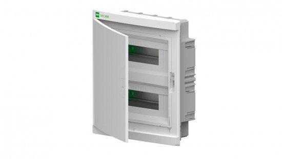 Rozdzielnica modułowa elektryczna podtynkowa Elegant 2x12 PE+N IP40 drzwi białe 2435-00