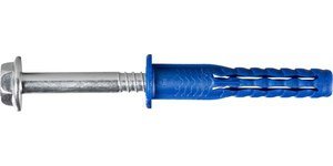 FFS Kołek ramowy poliamidowy z krótką strefą rozporu z kołnierzem 10x60mm i wkrętem z łbem heksagonalnym, opk. 50 szt.