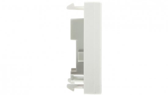 Simon Connect Płytka K45 gniazda teleinformatycznego pojedynczego 1xRJ płaska z przesłoną czysta biel K76/9