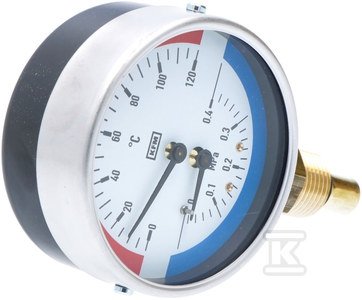 TERMOMANOMETR WP80R R1/2 0,4MPA/120ST.C