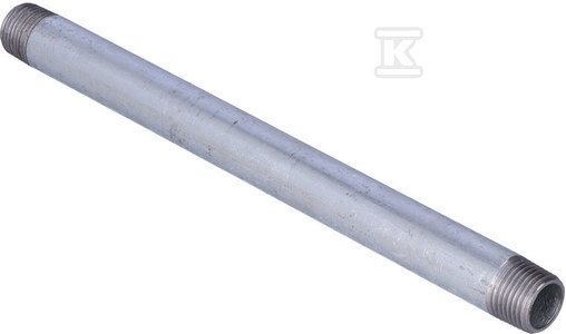 Sztucer stalowy ocynkowany 1/2 dł. 0.25m dwustronnie gwintowany .250.04V 70