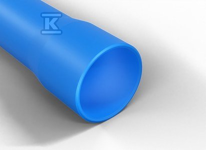 Rura gładkościenna w odcinkach, z kielichem, średnica 75mm QRG 75/4,5 niebieska /6m/