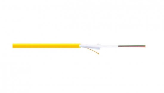 Kabel światłowodowy uniwersalny 12 włókien SM 9/125 OS2 G652D 1500N LS0H B2ca żółty DK-B3912-SC-Y-1 /bębnowy/
