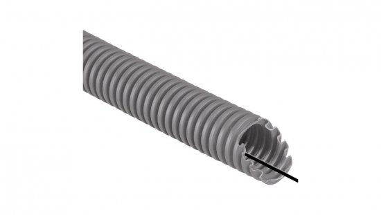 Rura karbowana 750N do zalewania betonem samogasnąca szara z pilotem i smarowaniem fi 40mm -5 C +90 C /25m/