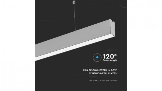Oprawa Liniowa LED 40W 3270lm 4000K Dioda SAMSUNG 5 Lat Gwarancji IP20 Srebrna 21375