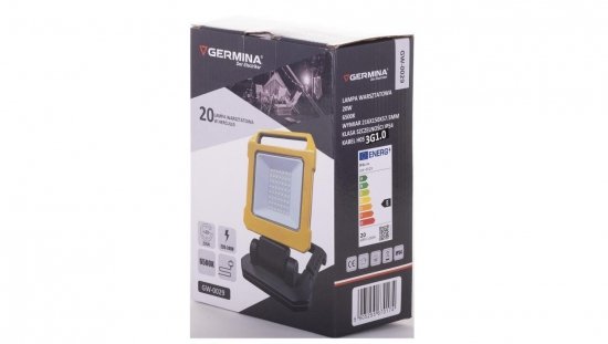 Lampa warsztatowa LED HERCULES 20W 1800lm 6500K IP54 zasilanie sieciowe GW-0029