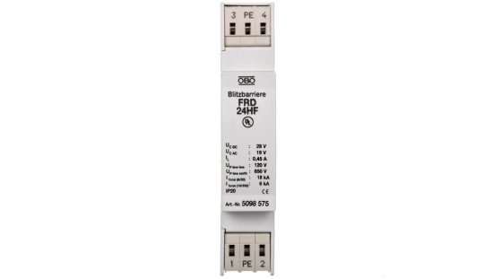 Ogranicznik przepięć dla systemów dwużyłowych 19VAC/28VDC 9kA 18kV FRD 24 HF 5098575