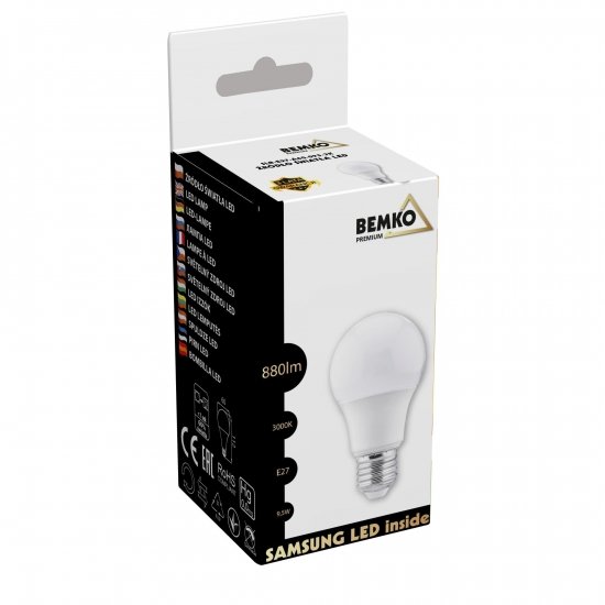 ŹRÓDŁO LED SAMSUNG INSIDE 230V E27 A60 9,5W 880LM 3000K 220ST